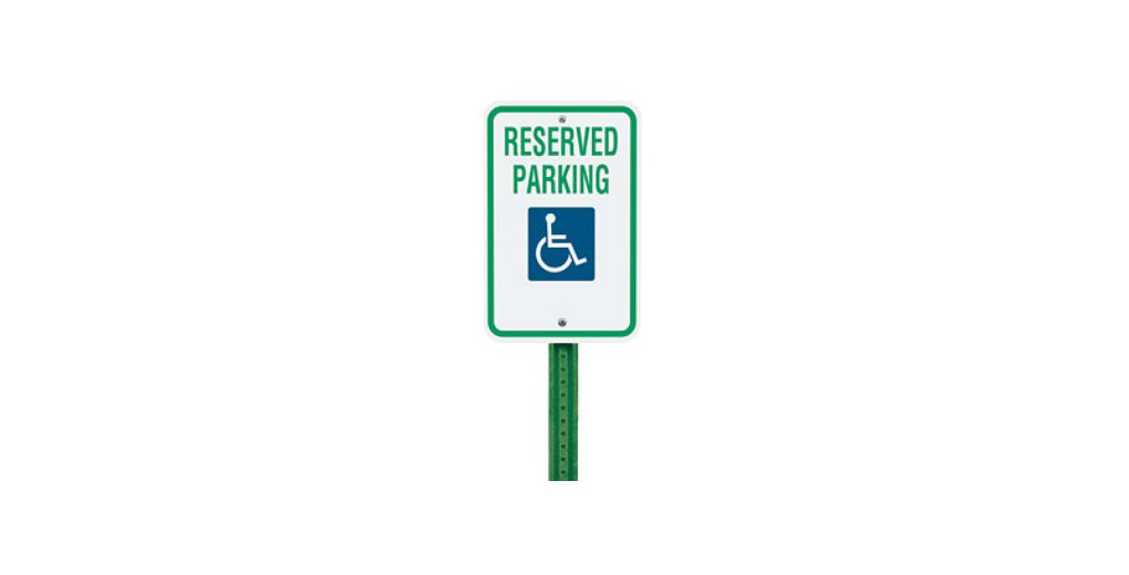 12" x 18" Handicap Parking Sign
