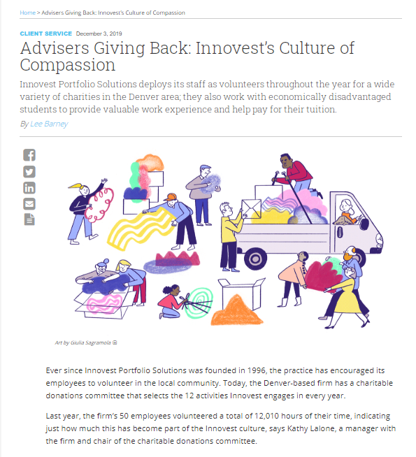 Advisers Giving Back: Innovest’s Culture of Compassion