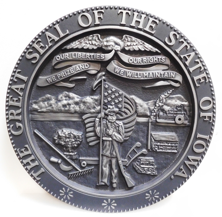 MD4110 - Great Seal of the State of Iowa, 3-D