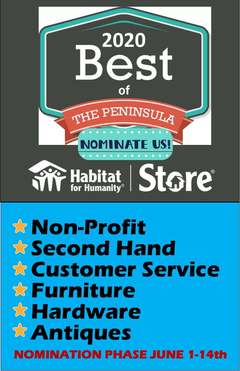 2020 Best of the Peninsula Nomination Phase
