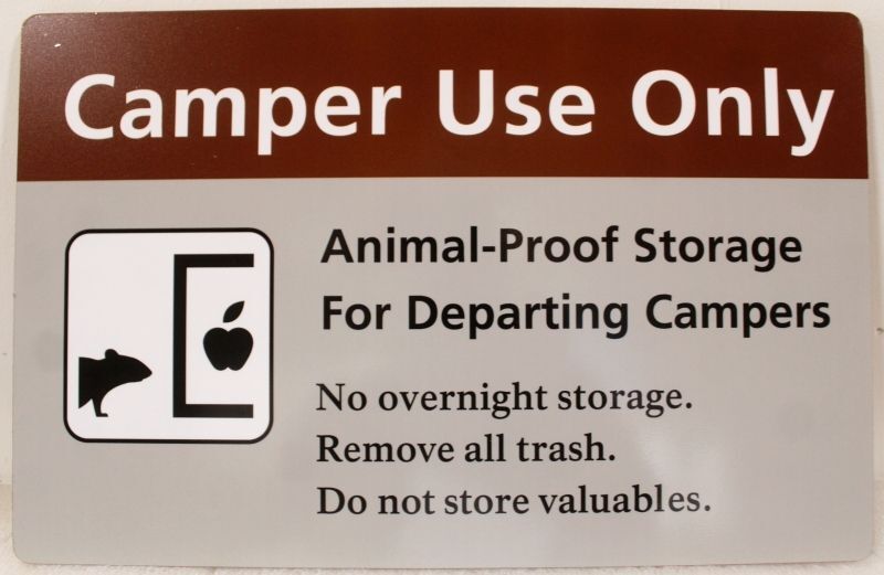 G16194 - Direct Printed "Camper Use Only" Sign