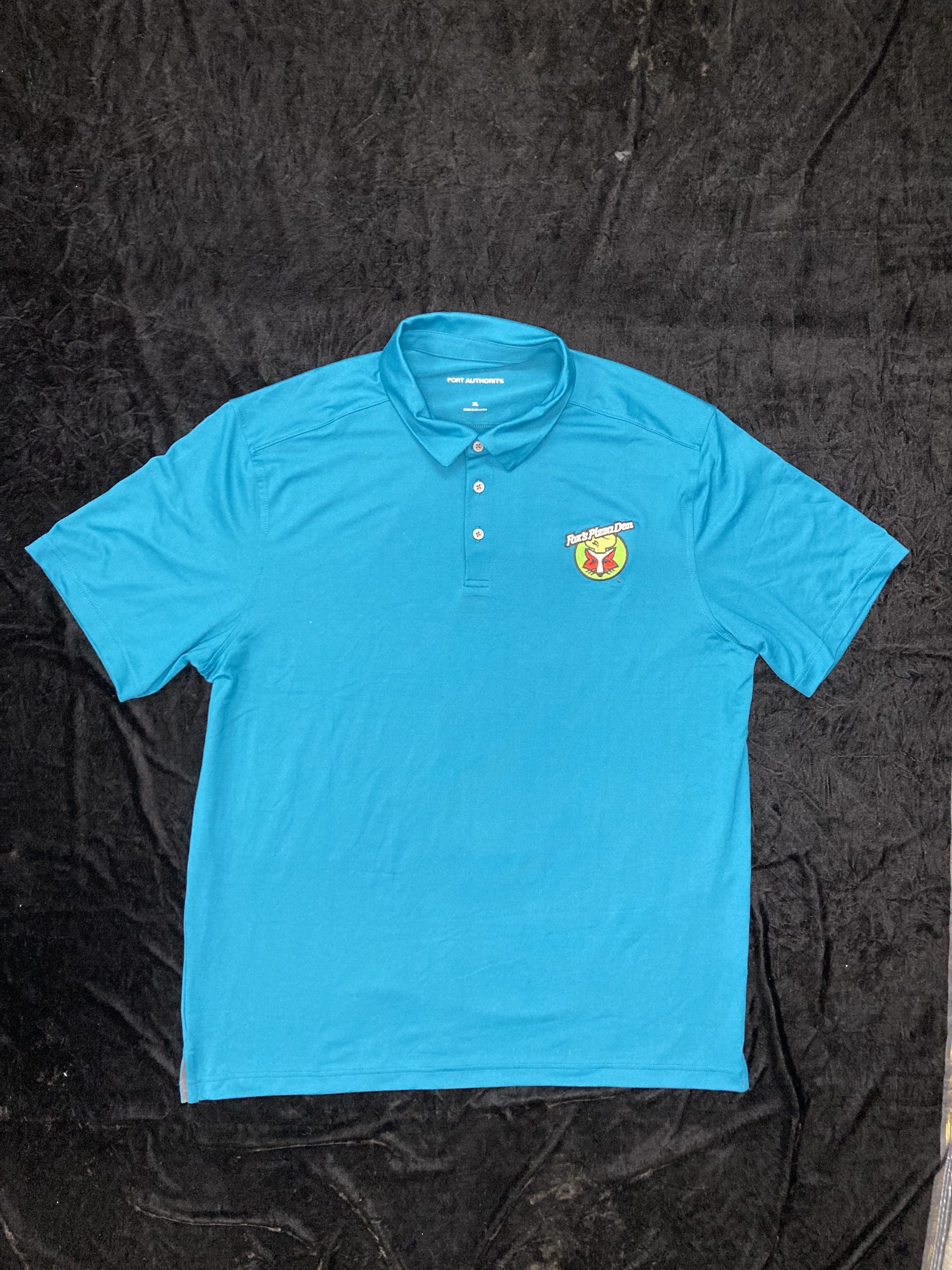 SALE Fox's Logo - XL Teal Moisture-Wicking Polo