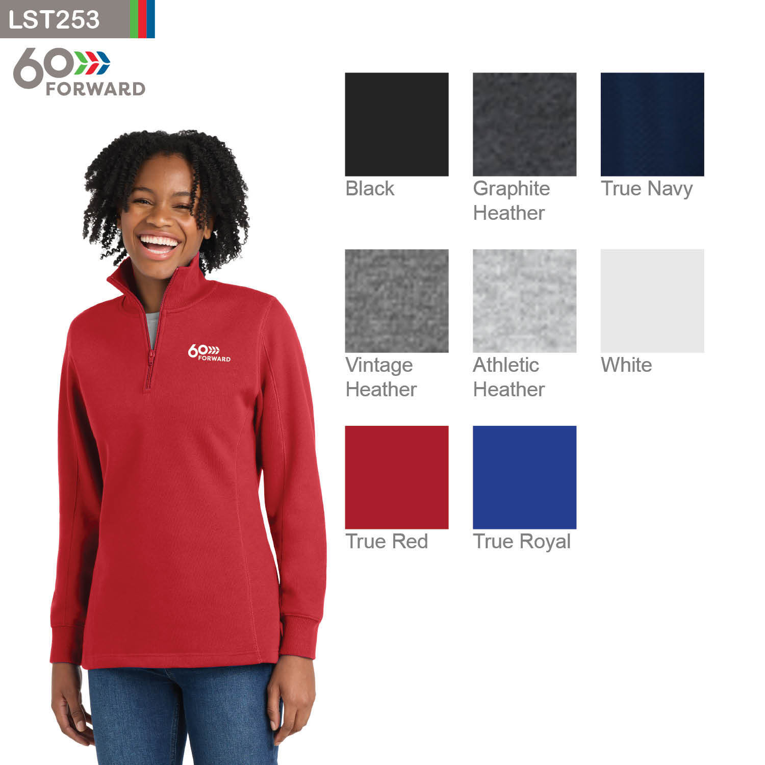 Sport-Tek® Women's 1/4-Zip Sweatshirt
