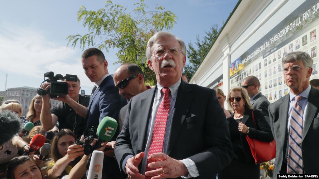 Bolton: No Need For Zelenskiy To 'Rush' Into Action On Donbas.