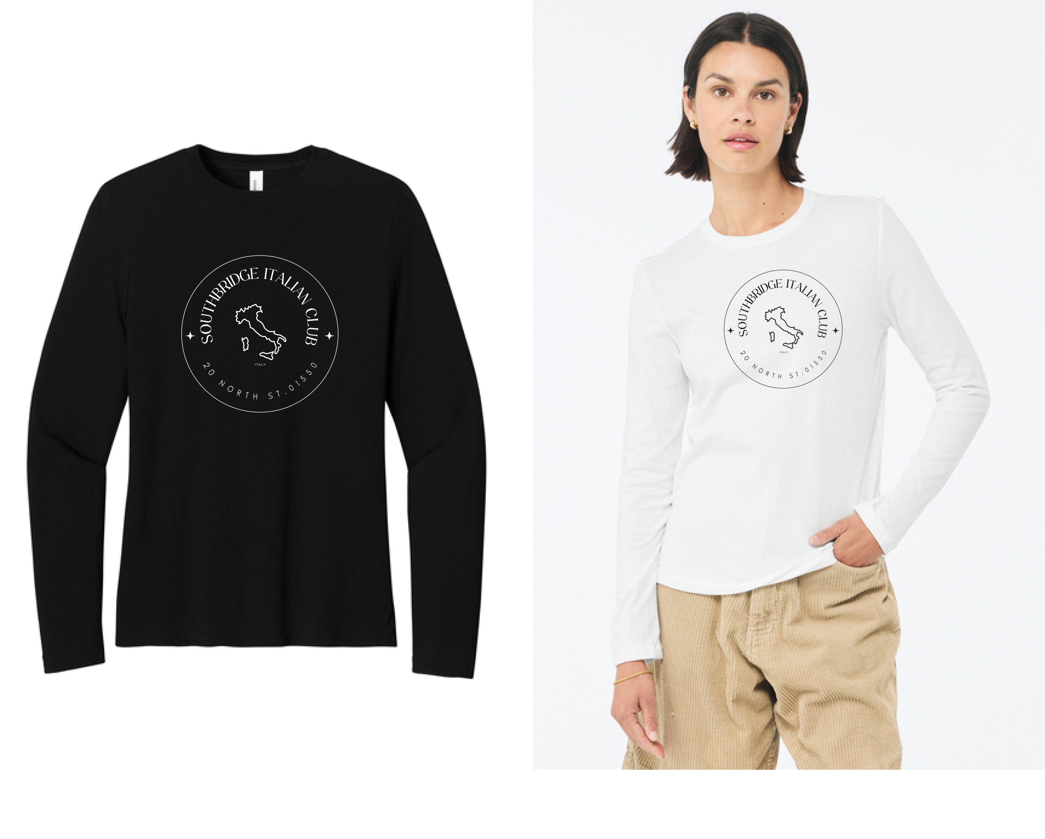 BELLA+CANVAS® Women’s Jersey Long Sleeve Tee (Logo 2)