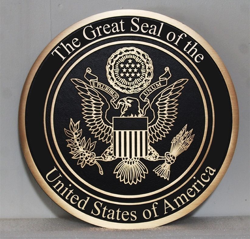 AP-1043 - Engraved Plaque of the the Great Seal of the United States