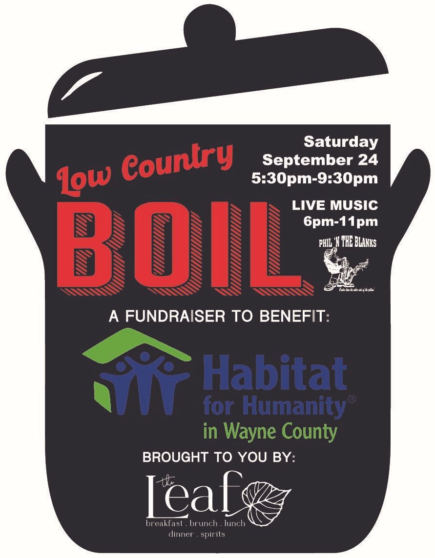 The Leaf Restaurant, Habitat for Humanity, low country boil, street party, Wooster Ohio, fundraiser, benefit, raffle