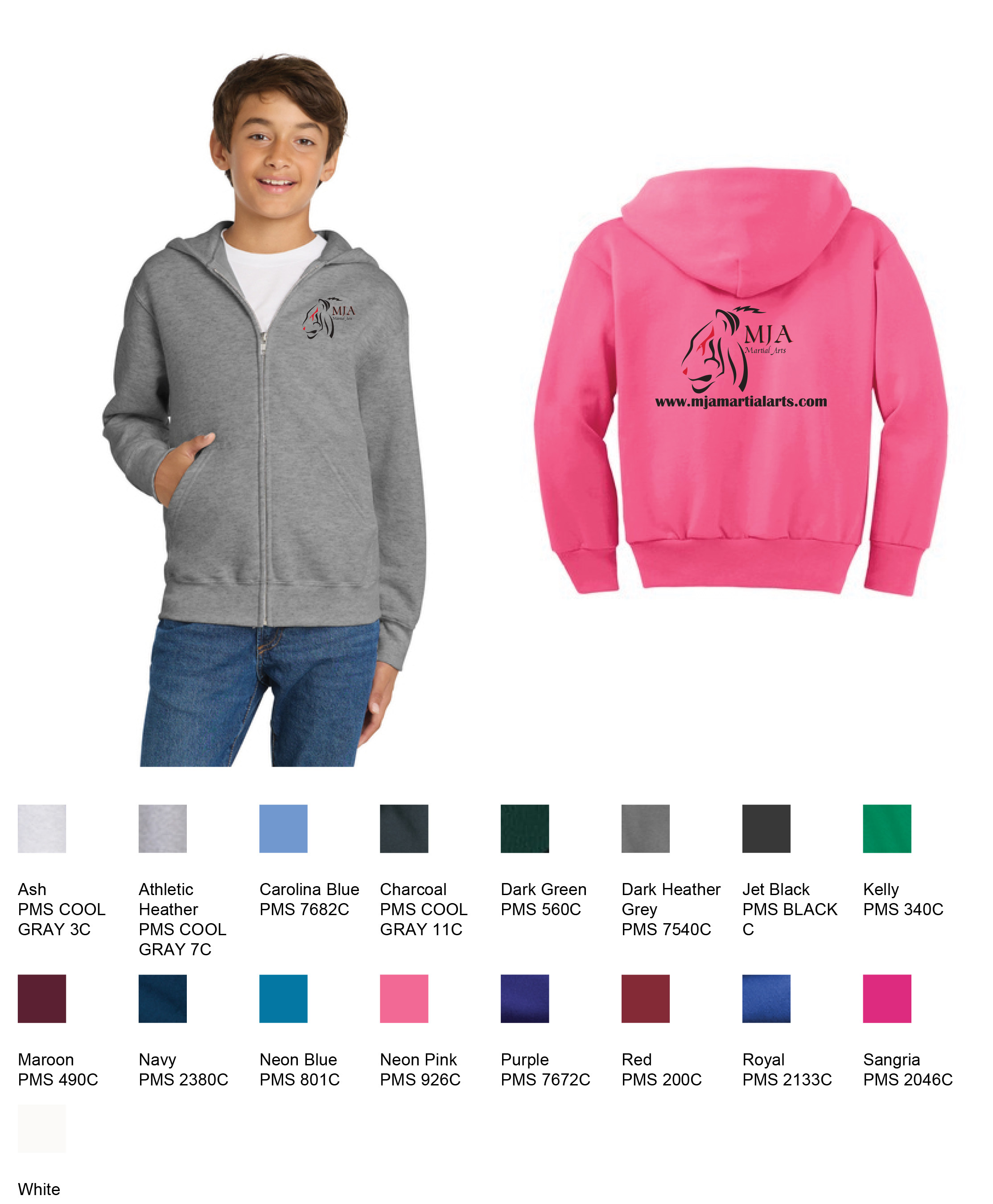 Youth Full Zip Hoodie