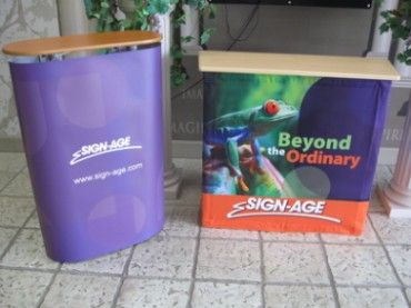 Portable Podiums with Logo