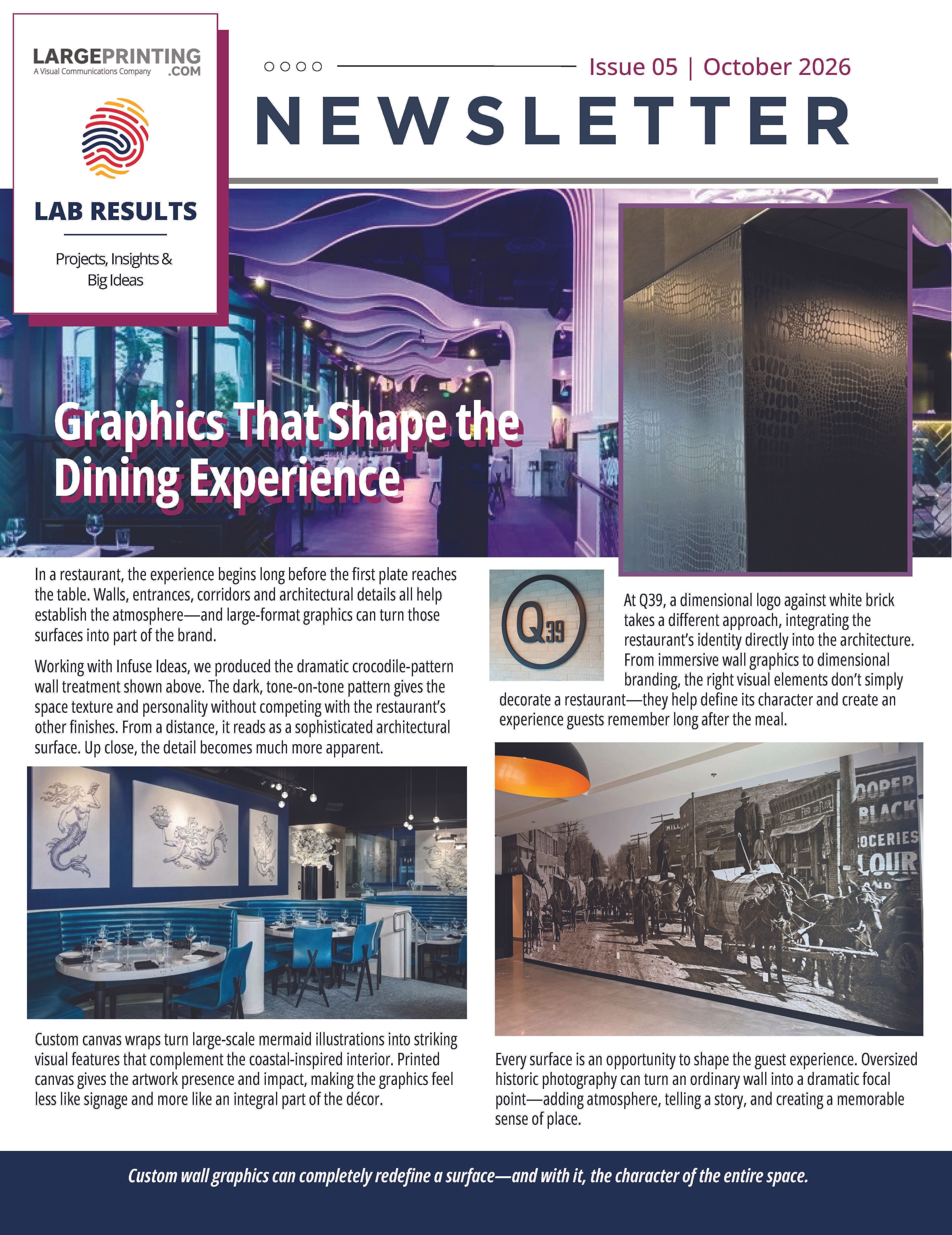 Your Latest Lab Results: Projects, Insights & Big Ideas Newsletter Issue #05 October 2026