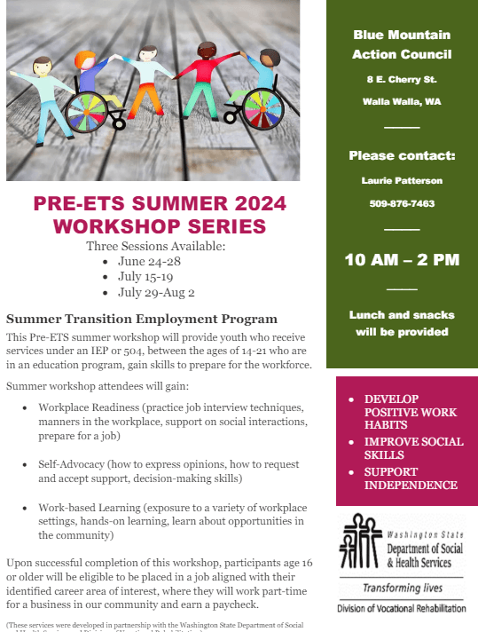 BMAC Pre-ETS Summer Workshop Series