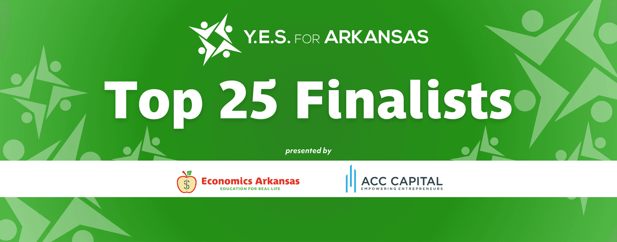 green and white graphic for company logos and text "Youth Entrepreneurship Showcase" 