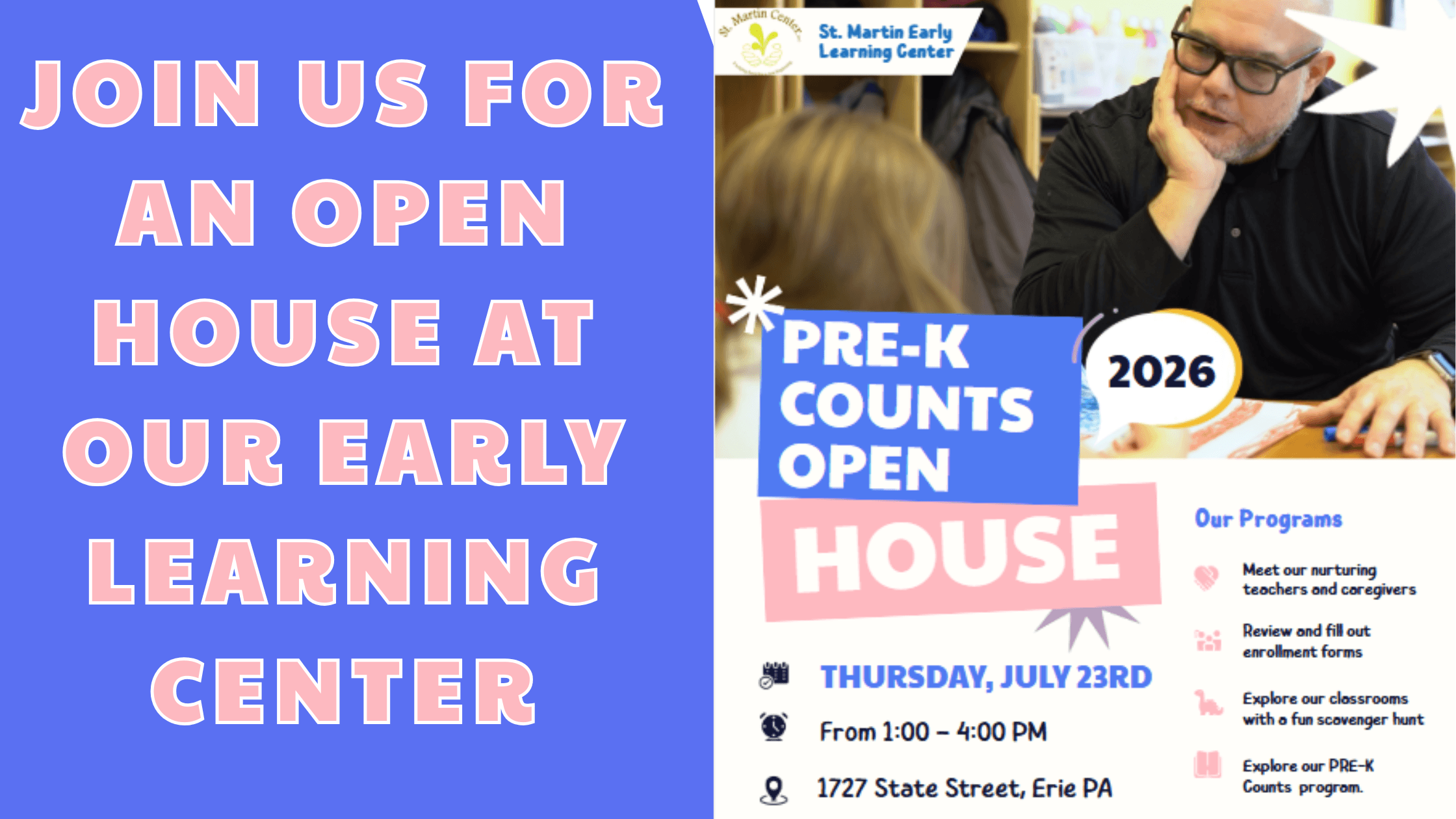ELC Open House on Thursday!