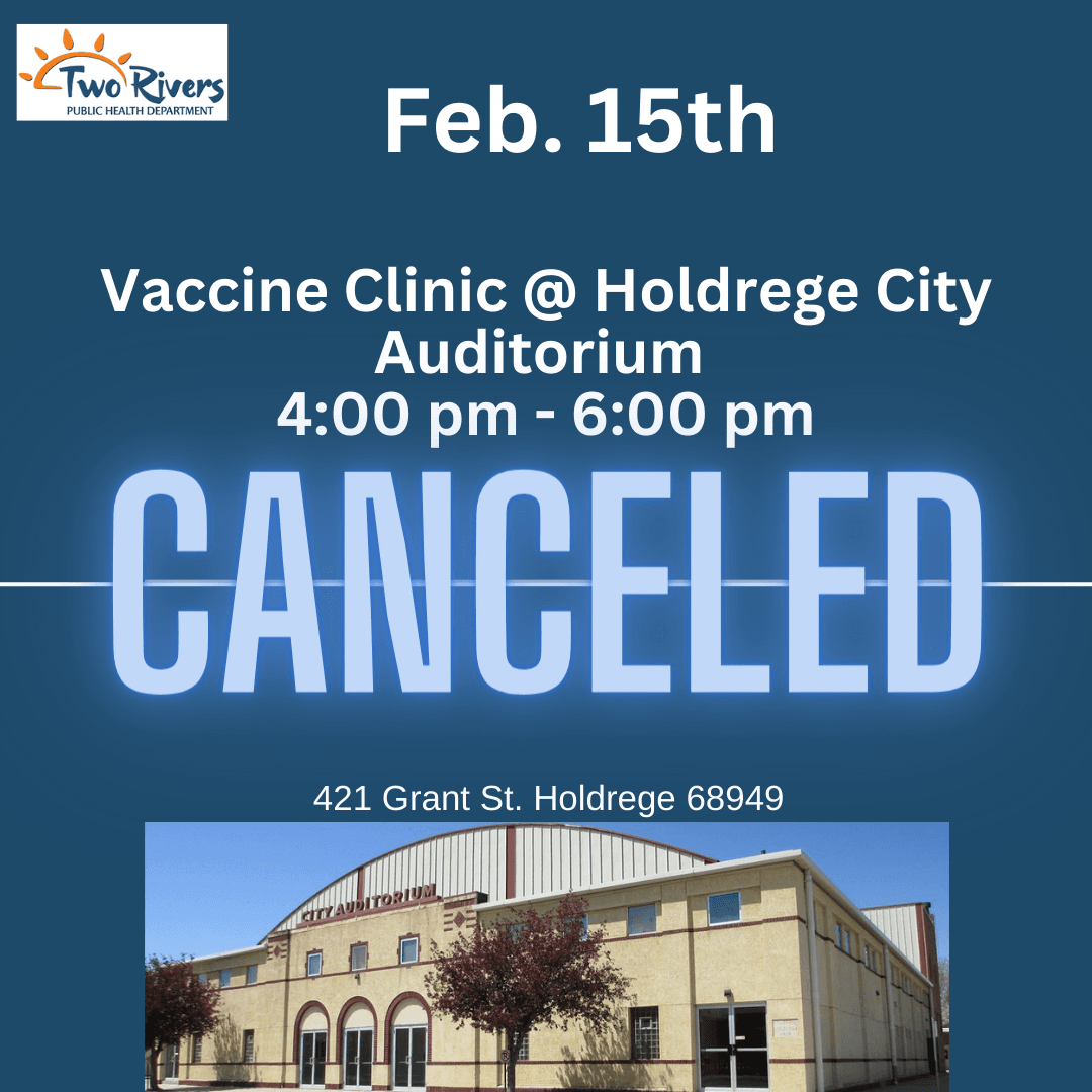 Holdrege City Auditorium Vaccine Clinic Canceled