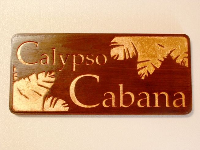 M3007 - Copper-leaved Teak Engraved Plaque for Cruise Ship (Gallery 20).
