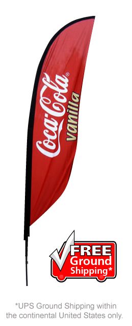Feather Banner Stand Small Single Sided