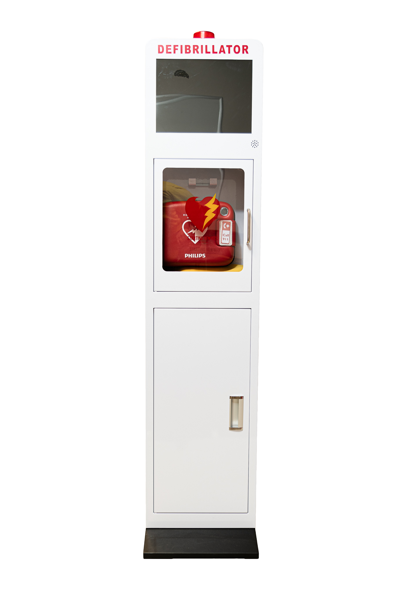 AED Indoor Cabinet Tower with Video/usb capability