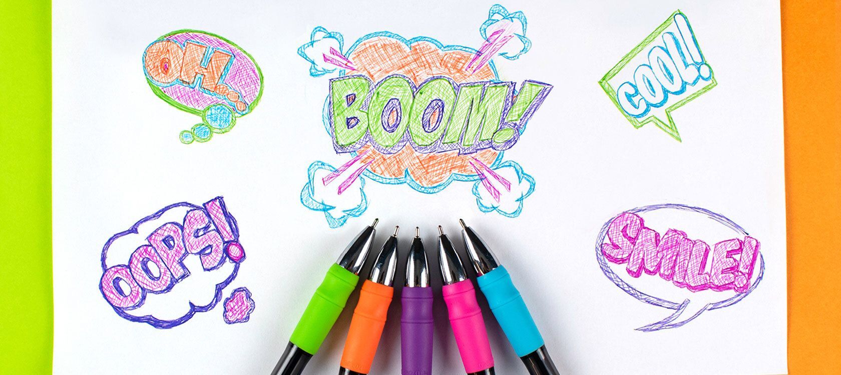 Colorful pens