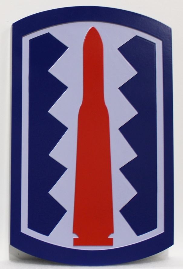 LP-6105- Carved 2.5-D HDU  Plaque of the  Crest of a Missile Squadron