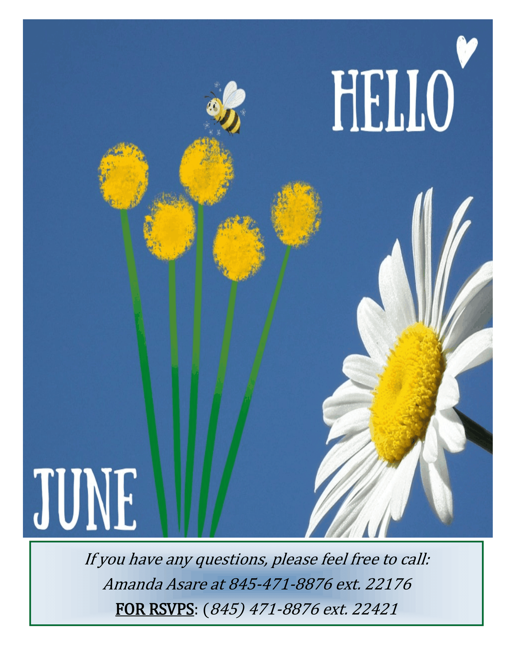 Rec & Teen Club Calendar