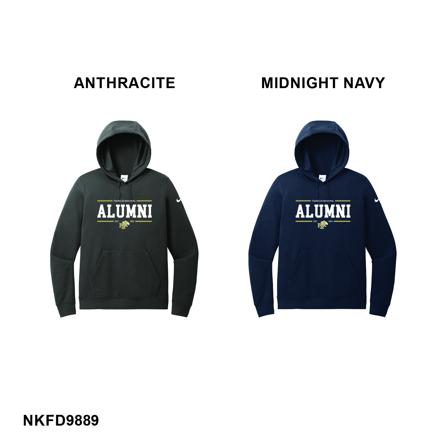 ALUMNI LOGO - Nike Women's Club Fleece Sleeve Swoosh Pullover Hoodie