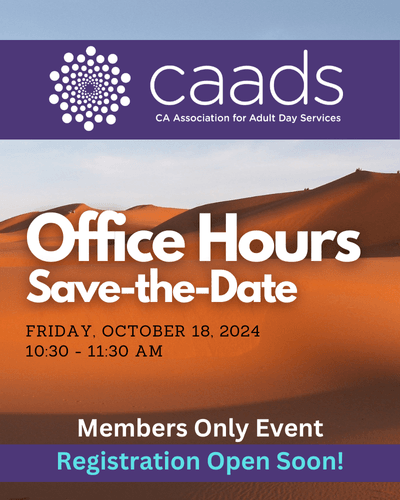 CAADS - Office Hours - October 18, 2024 - Save-the-Date