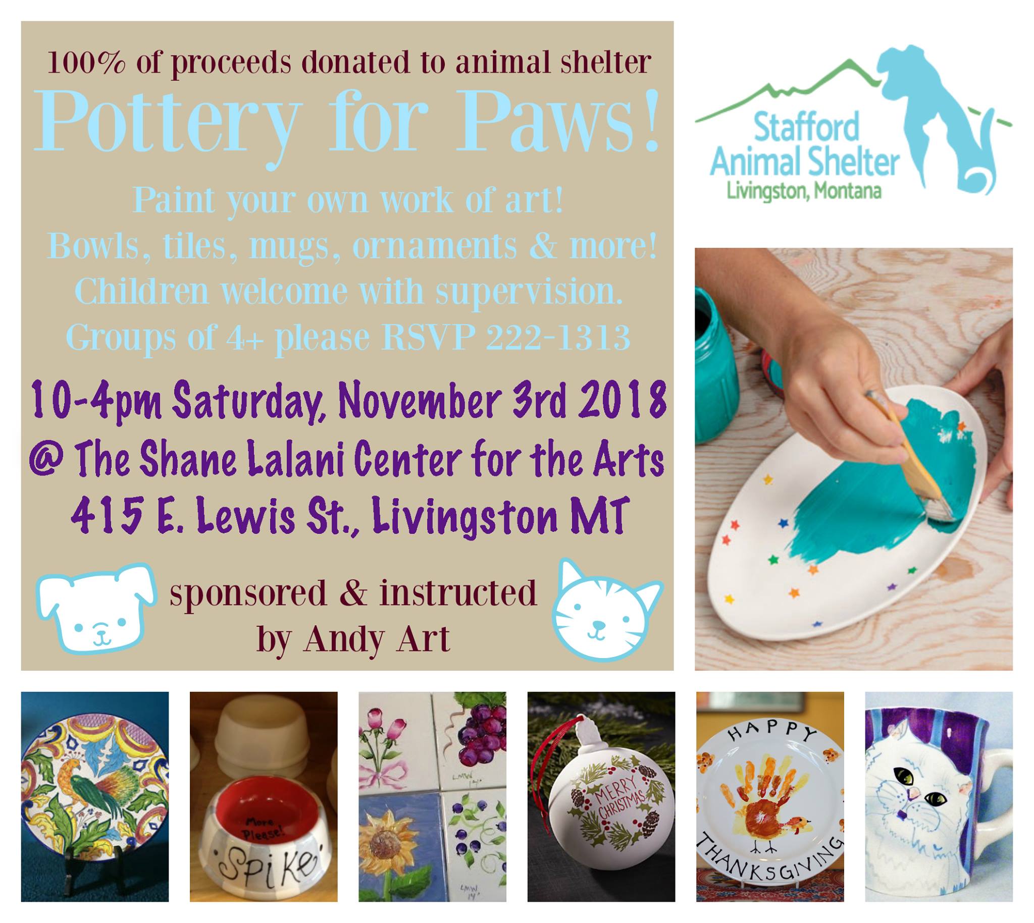 Pottery for Paws: Stafford Animal Shelter
