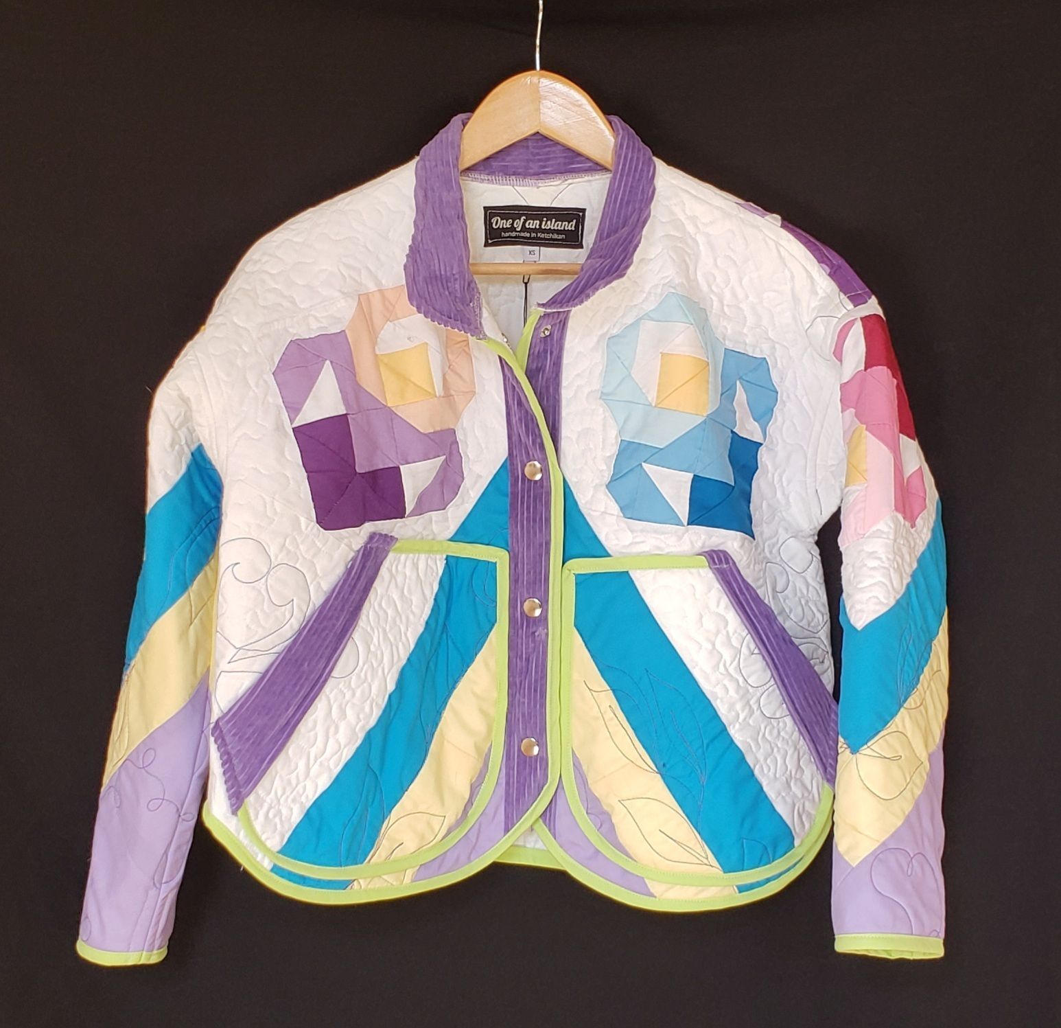 Kelsey McNeil - White and Purple Jacket