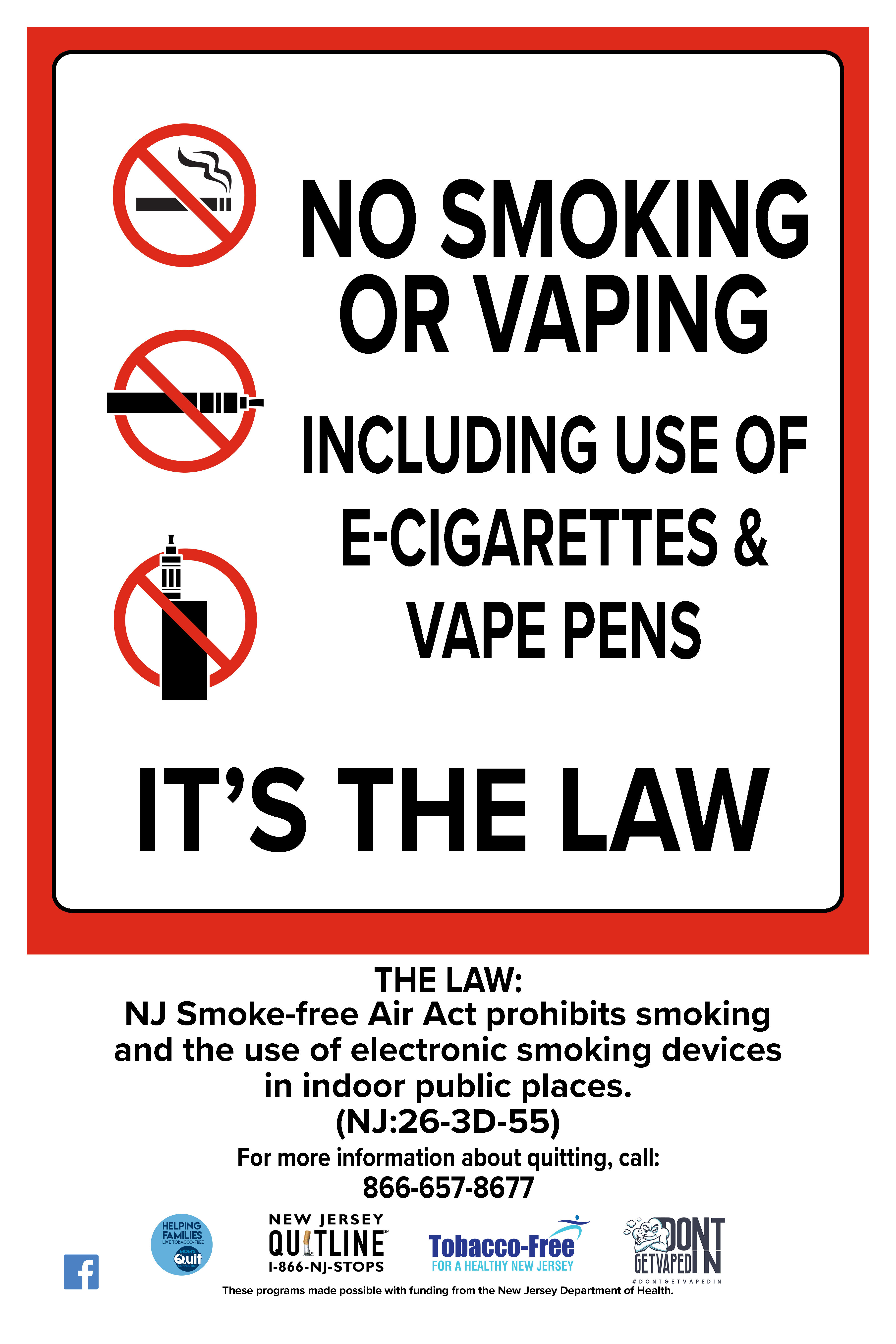 No Smoking and Vaping poster