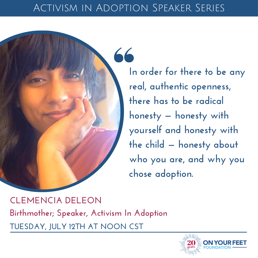 Q & A with Upcoming Activism in Adoption Speaker Clemencia Deleon