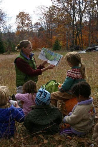 Lori reading to Nature Nuts