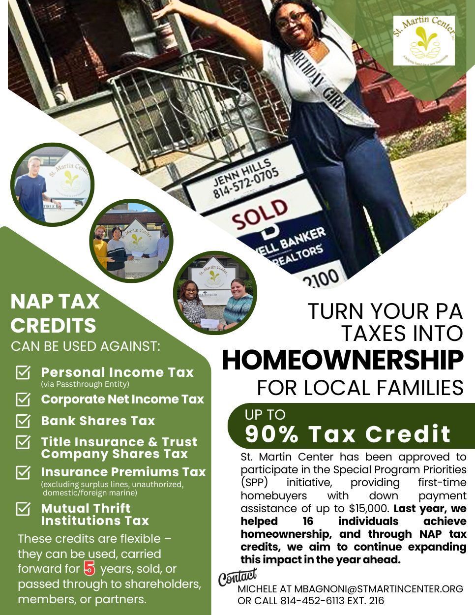 Turn Your PA Taxes Into Homeownership for Local Families