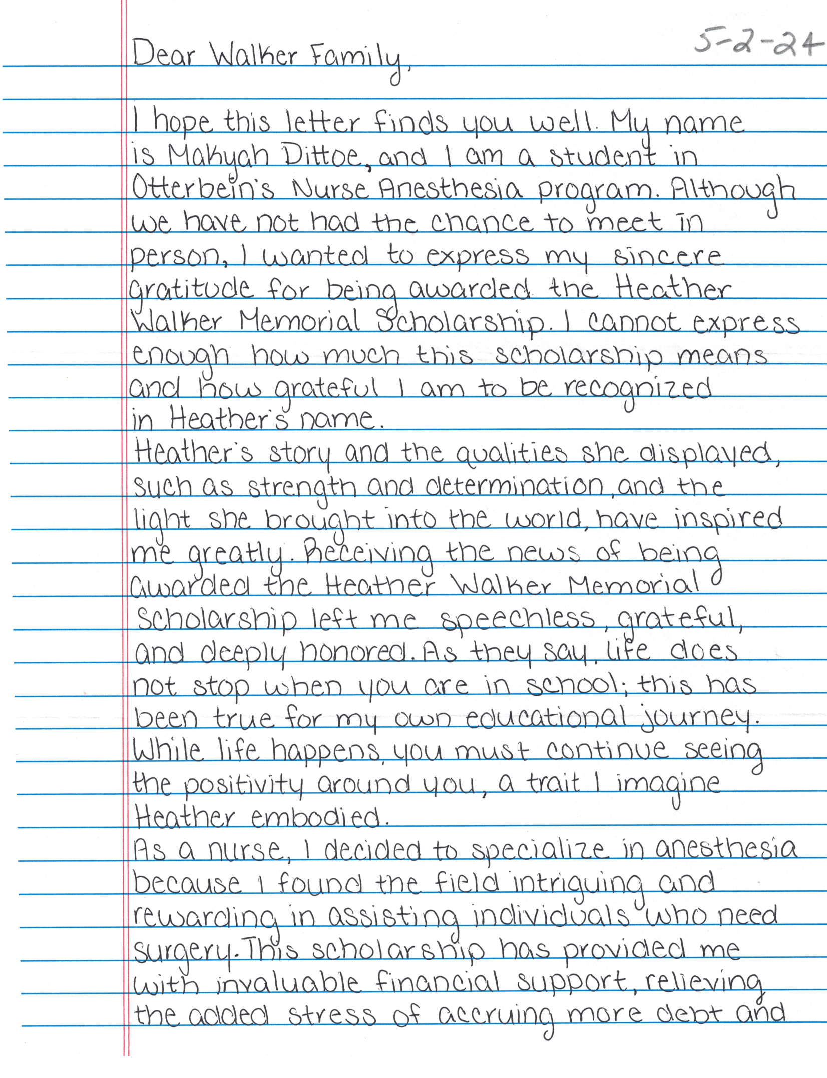 Letter 1
