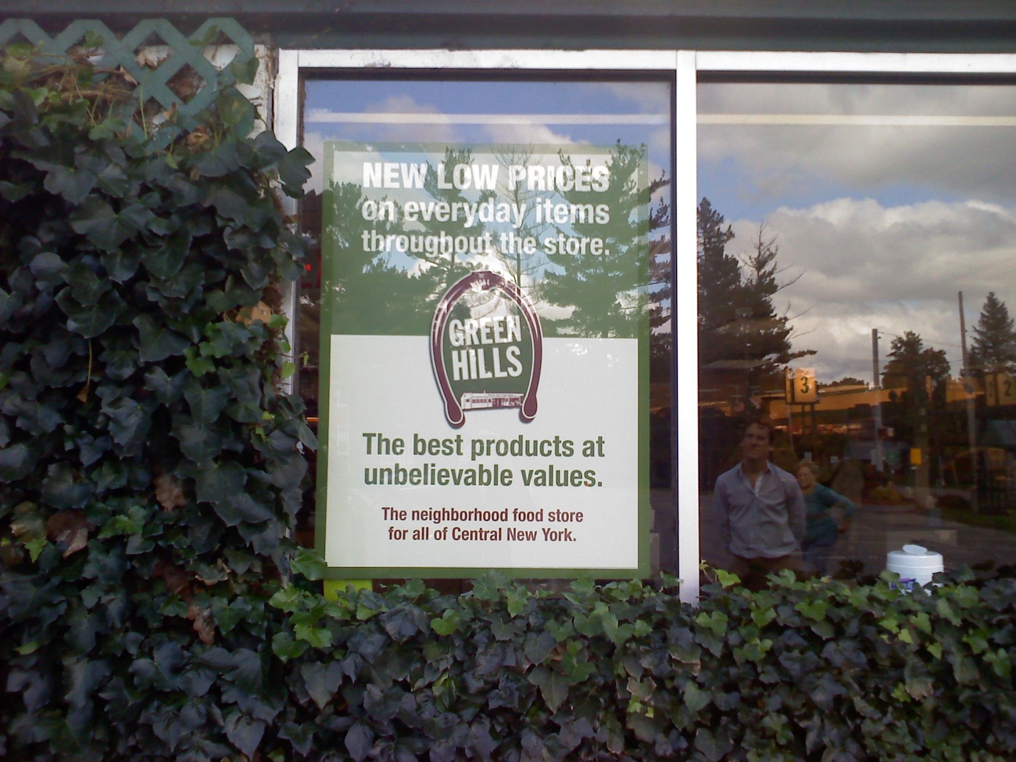 Green Hills Window signs