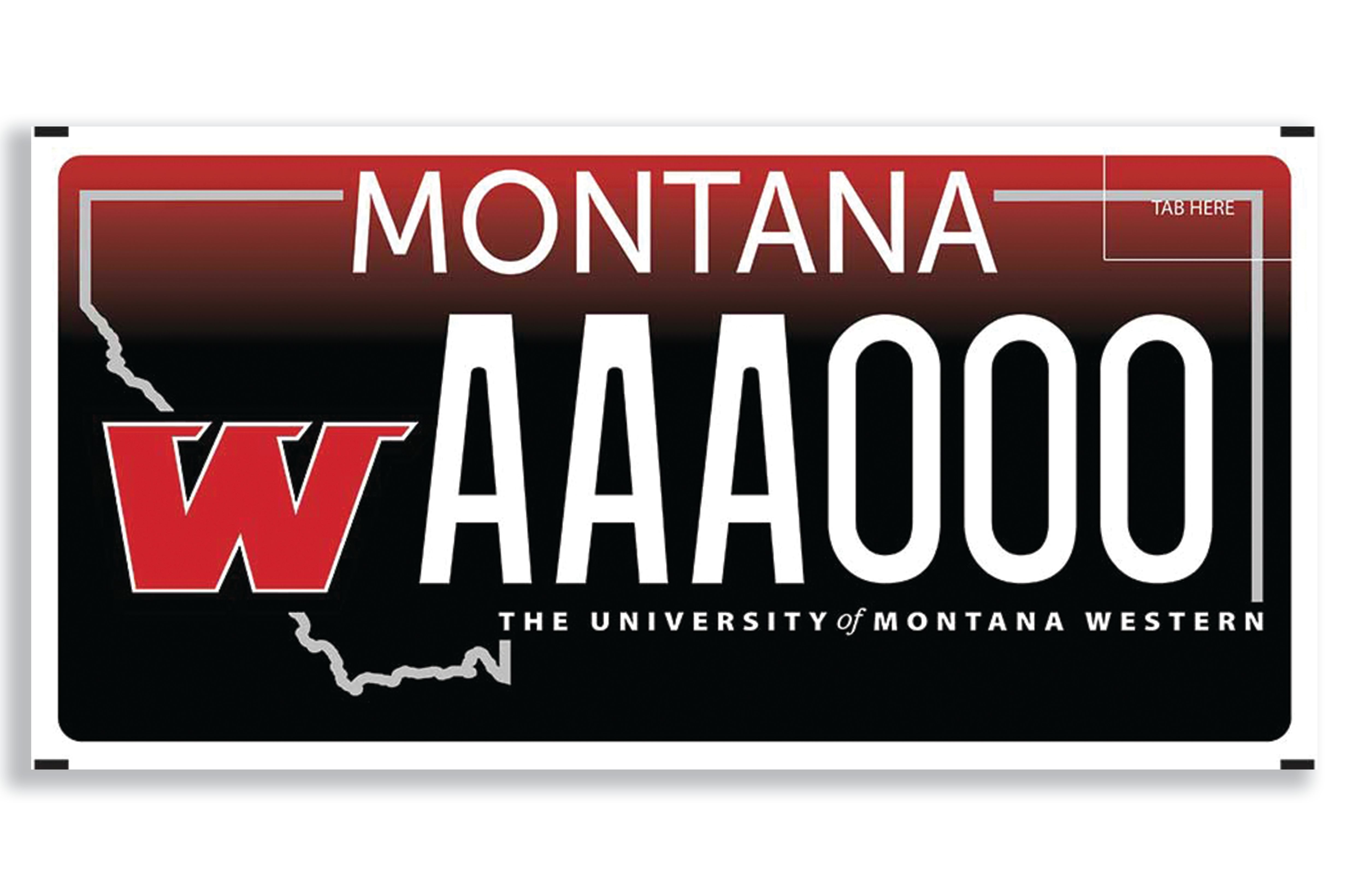 Montana Western License Plates Support Our Students