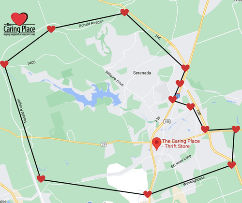 Furniture Pick-Up Map