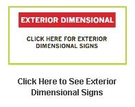 Exterior Dimensional Signs Gallery