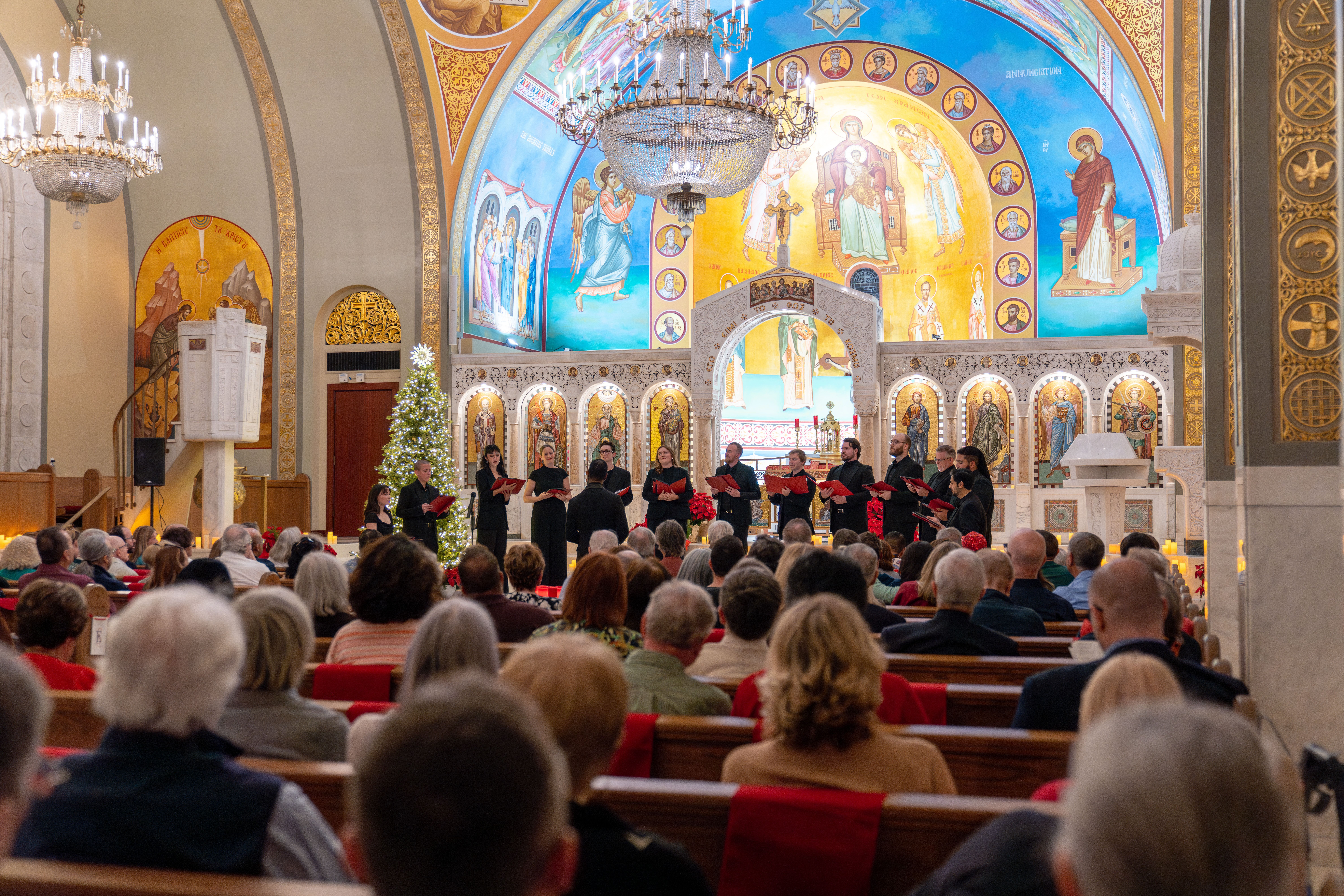Seraphic Fire performs for a sold-out audience.