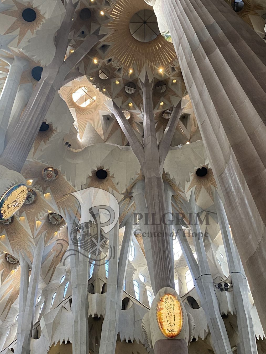 Sagrada Familia Interior Ceiling