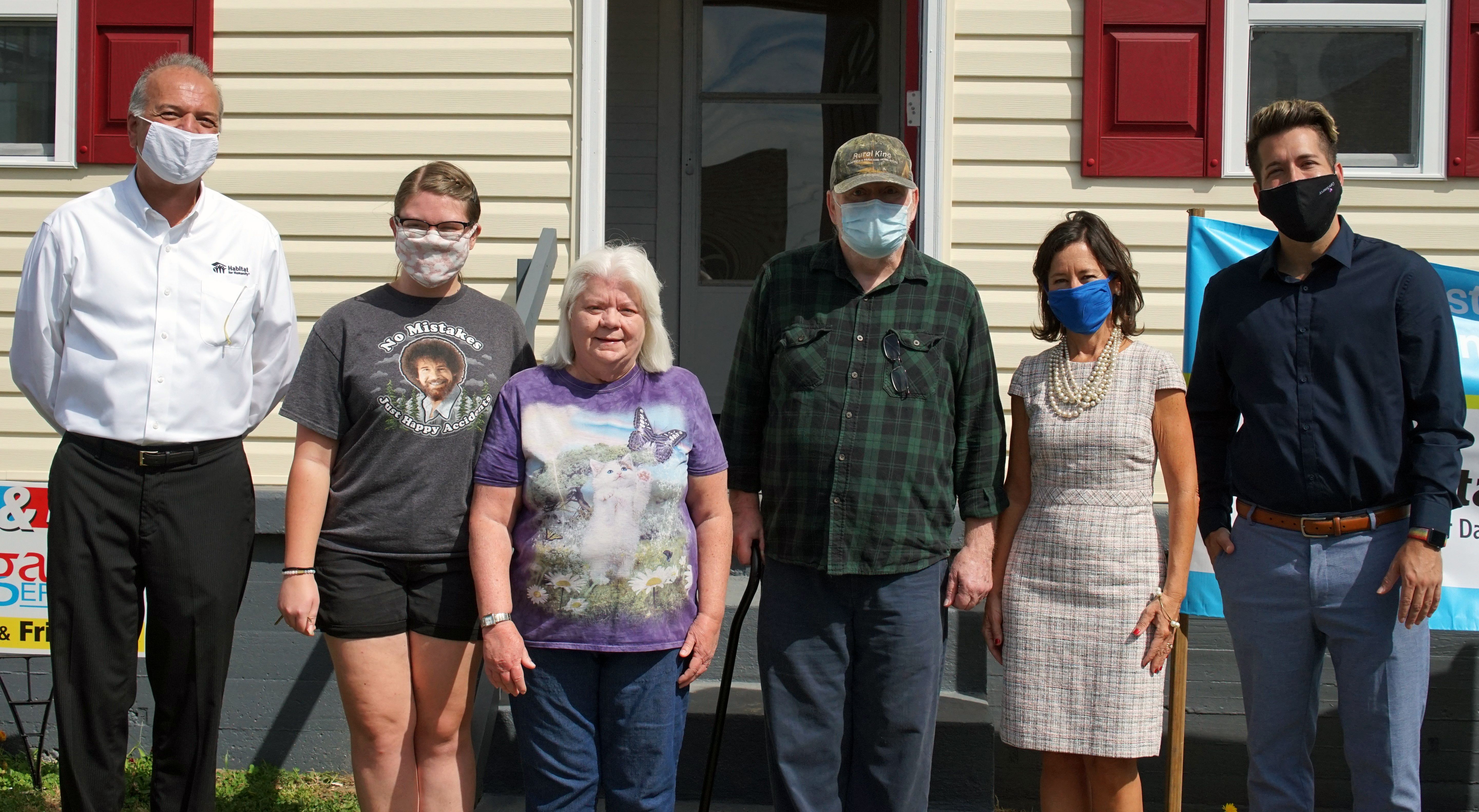 The Johnson Family Returns Home after Tornado Repairs Are Finished