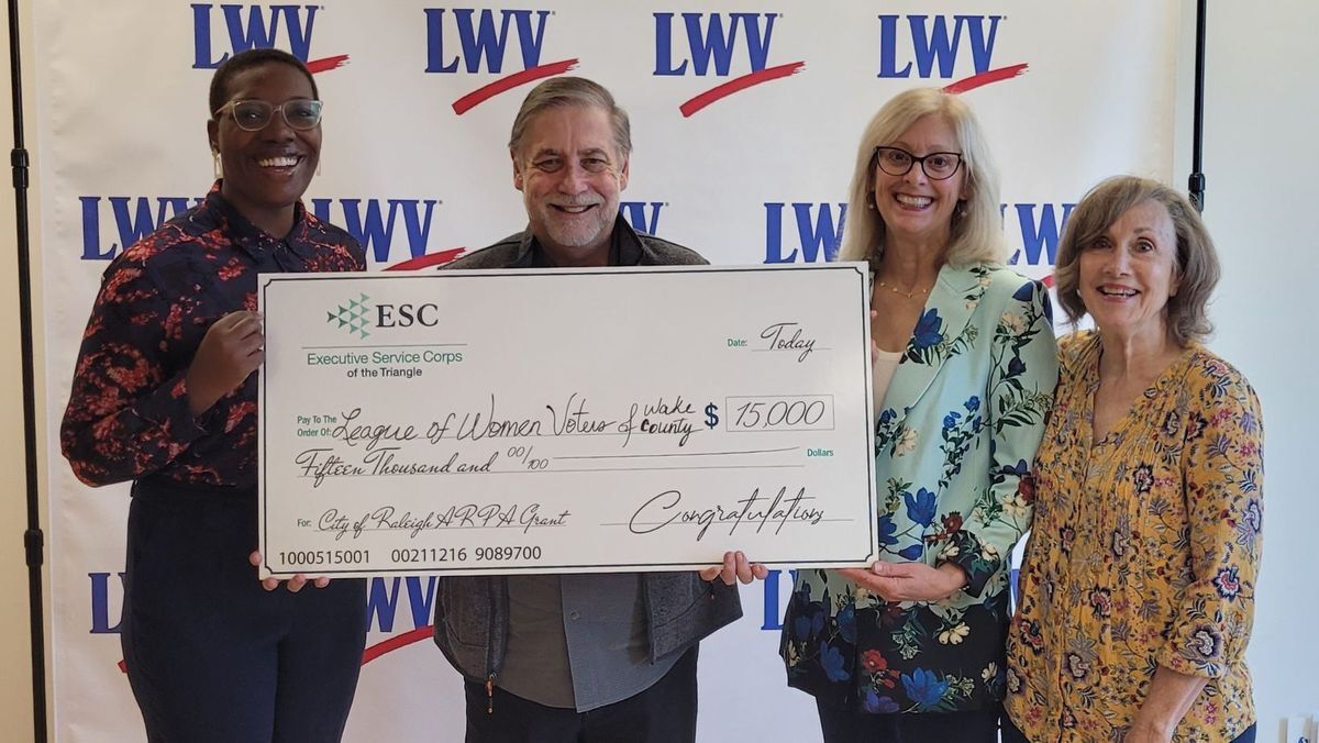 ARPA Grant Award to League of Women Voters of Wake County 