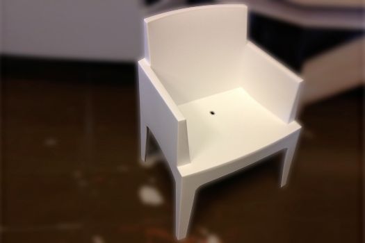 White chair plastic