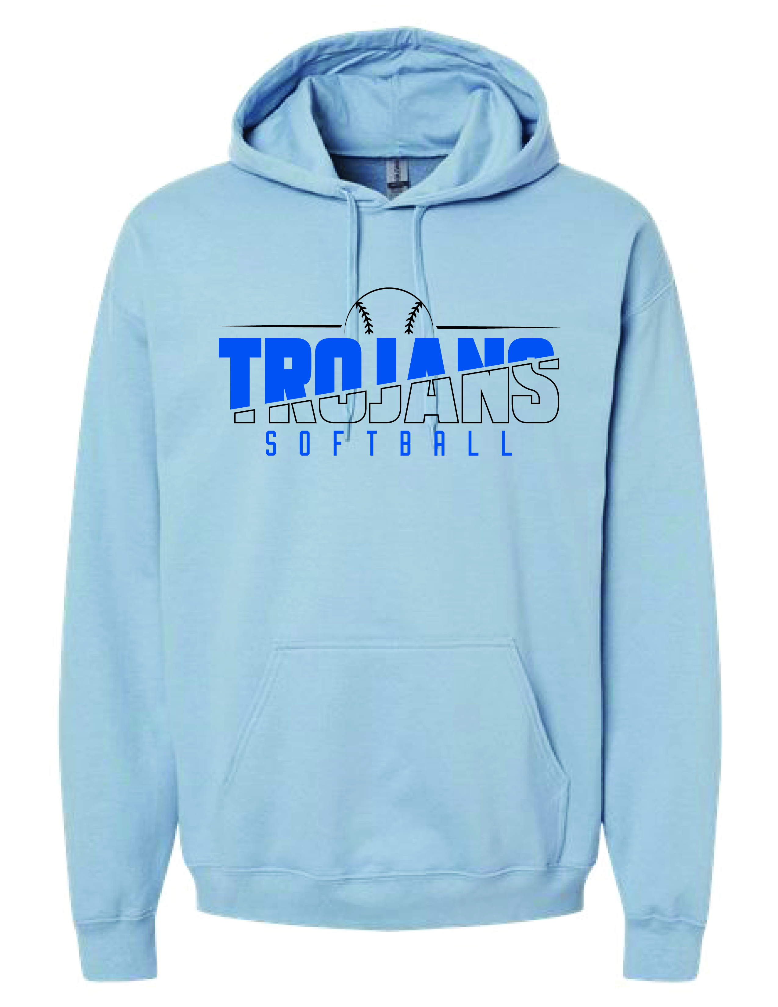 AUBURN SOFTBALL HOODIE SWEATSHIRT Stone Blue