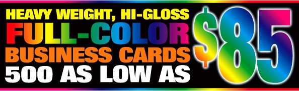 BUSINESS CARDS THAT SHOUT EXCITEMENT!
