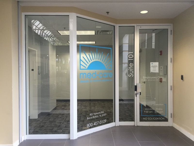 Window Graphics Door Signs - Sign Partners Boca Raton