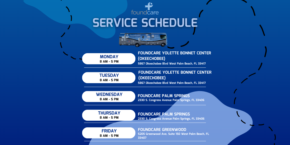 FoundCare Dental Bus Schedule