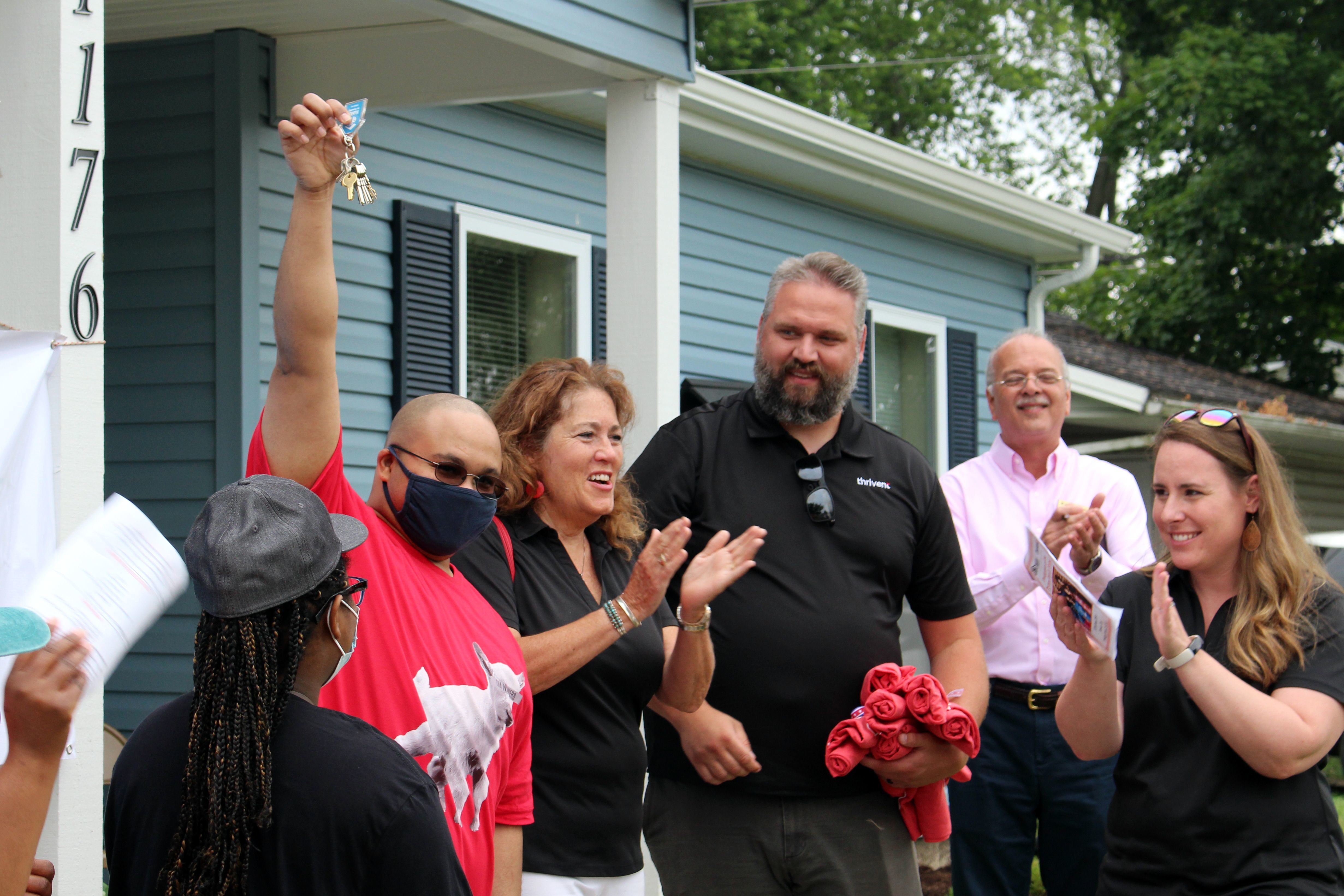 A Dayton area family finds safety, security, and stability in the form of their new home thanks to volunteers, community, and donors.