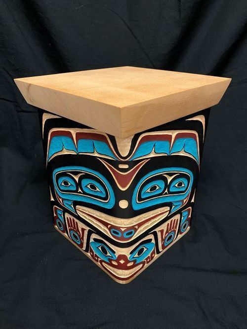 Bear & Human Bentwood Box - Ken Decker