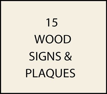 15. - Wooden Property Name and Address Signs for Residences