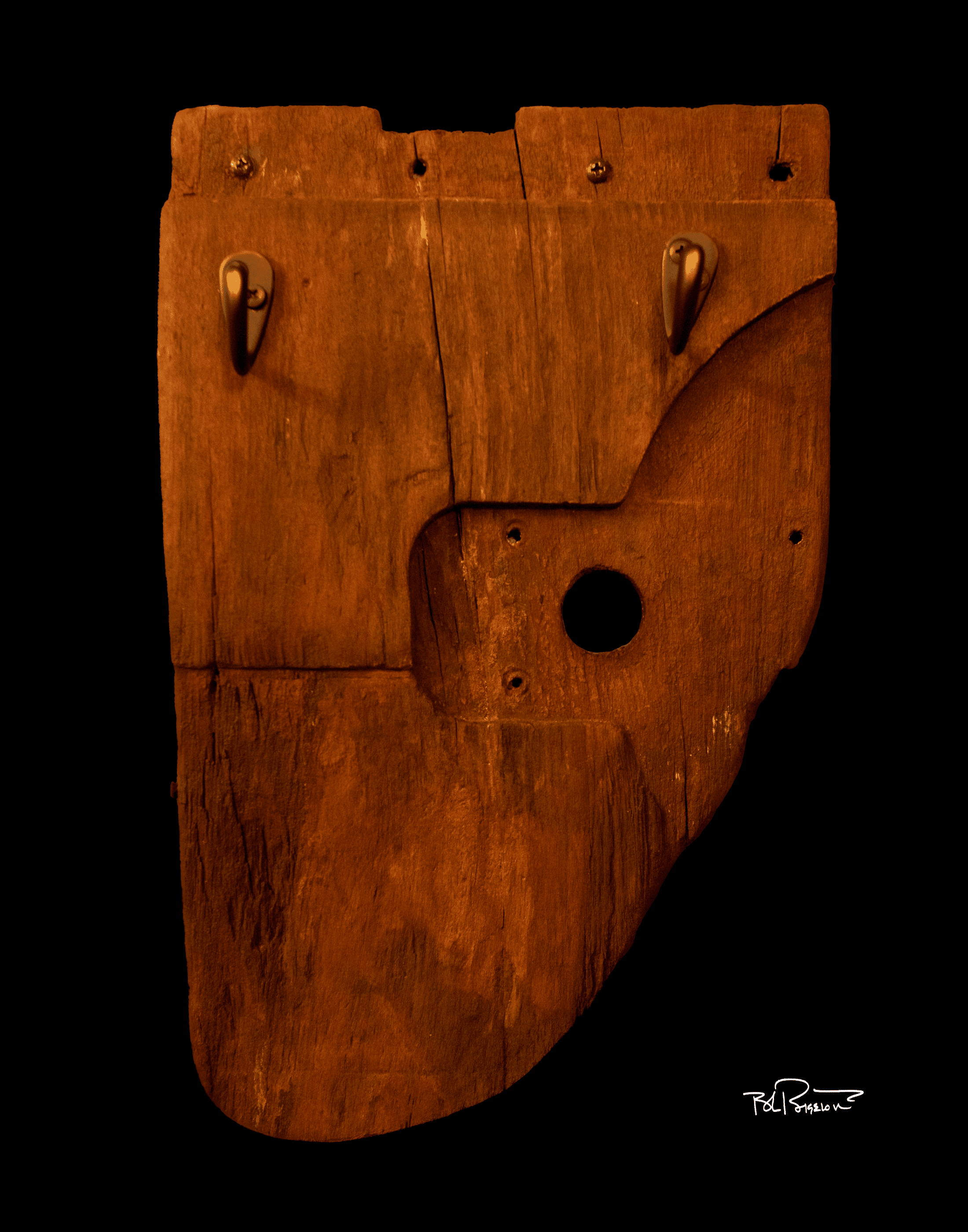 Beach Wood Teak Coat Hook